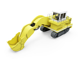 Image showing Construction truck isolated view