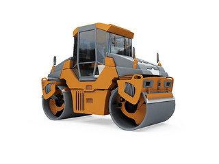 Image showing Construction truck isolated view