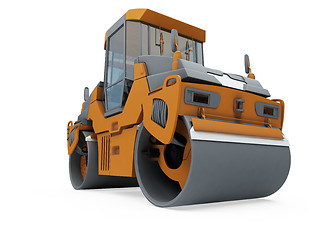 Image showing Construction truck isolated view