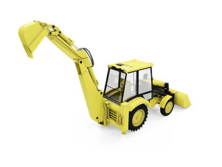 Image showing Construction truck isolated view