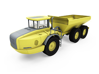 Image showing Construction truck isolated view