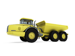 Image showing Construction truck isolated view