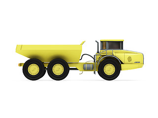 Image showing Construction truck isolated view