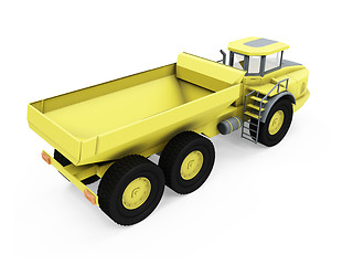 Image showing Construction truck isolated view