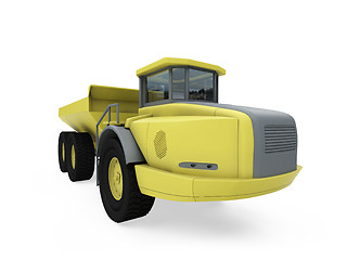 Image showing Construction truck isolated view