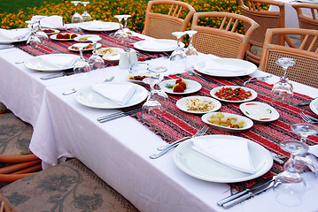 Image showing Table for dinner