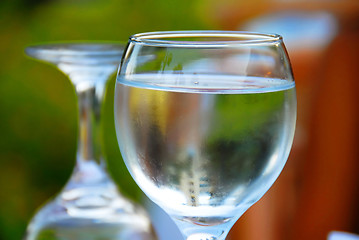 Image showing Water glasses