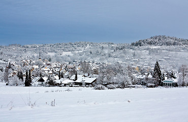 Image showing Village in Winter