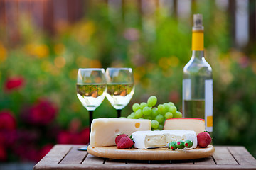 Image showing Wine & Cheese Garden Party