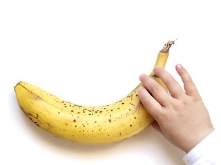 Image showing Getting a Banana