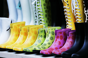 Image showing Colorful boots