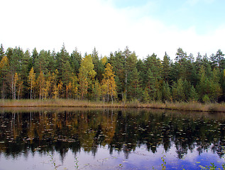 Image showing Autumn Lake In Finland