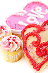 Image showing Valentines cookies