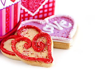 Image showing Valentines cookies