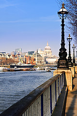 Image showing London view from South Bank