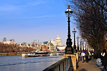 Image showing London view from South Bank