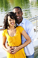 Image showing Happy couple at seaside