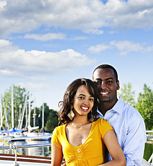 Image showing Happy couple outdoors