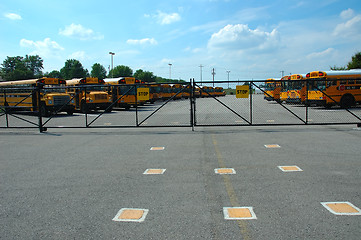 Image showing School Bus Parking Lot