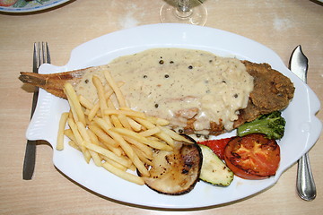 Image showing Dish with fish