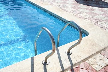 Image showing Corner of svimming pool