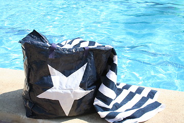 Image showing Bag and towel