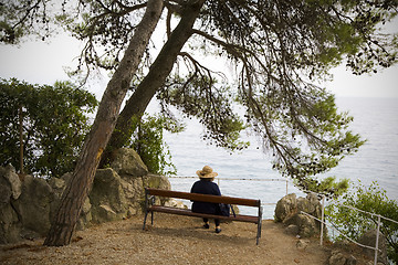 Image showing Female by the sea