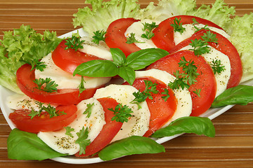Image showing Vegetarian salad