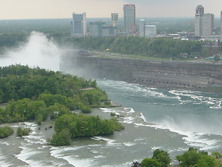 Image showing Aerial View Of The Niagara Falls