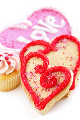 Image showing Valentines cookies