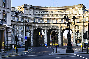 Image showing Admiralty Arch in Westminster London