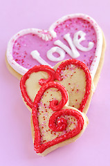 Image showing Valentines cookies