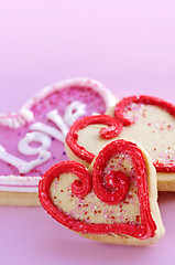 Image showing Valentines cookies