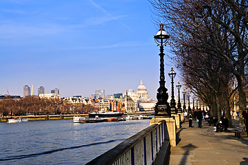 Image showing London view from South Bank