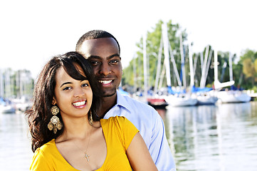 Image showing Happy couple outside