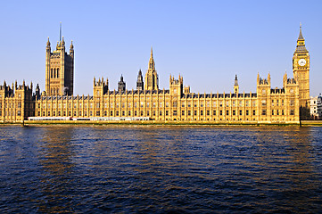 Image showing Palace of Westminster with Big Ben