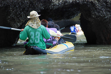 Image showing Canoeing, Krabi, Thailand, August 2007