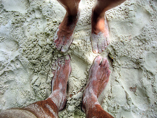 Image showing Feets on the Beach, Koh Samui, Thailand, August 2007