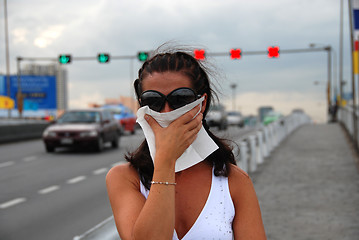 Image showing Heavy Pollution in Bangkpk, Thailand, August 2007