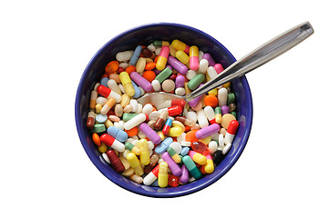 Image showing Bowl with Pills