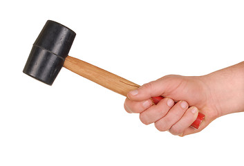 Image showing Hand with Mallet