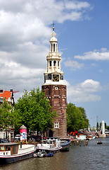 Image showing Montelbaanstoren in Amsterdam