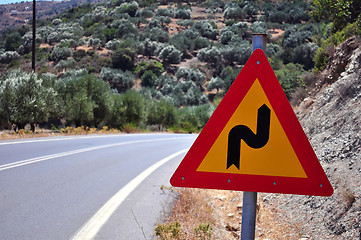 Image showing Curve sign