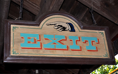 Image showing Exit sign