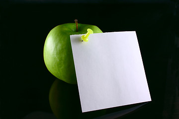 Image showing Apple on a note