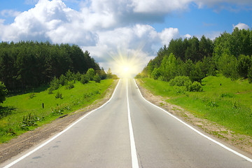 Image showing Road to the sun