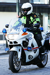 Image showing Police motorcycle