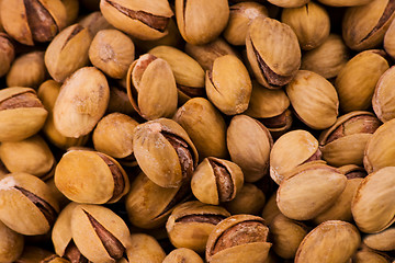 Image showing Iranian salted pistachio (fullscreen bacgkround)