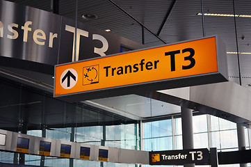 Image showing Airport terminal sign