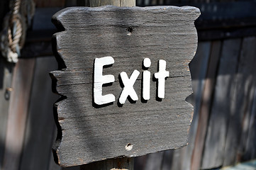 Image showing Exit sign